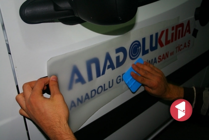 Anadolu Klima araç folyo kaplama çalışması.