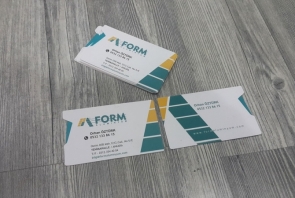 Form Alüminyum kartvizit tasarım  ve baskısı.