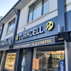 Turkcell ışıklı tabela